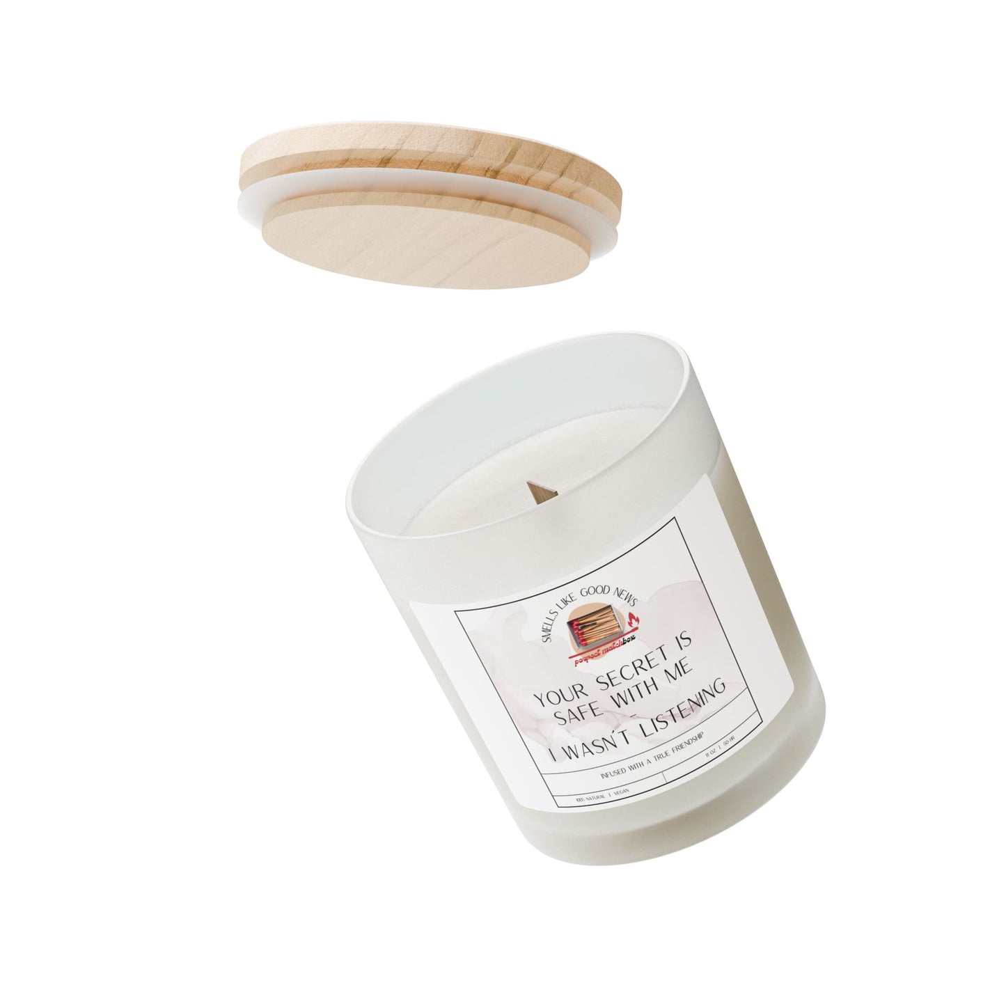 Your Secret Is Safe With Me - Frosted Glass Candle | 11oz